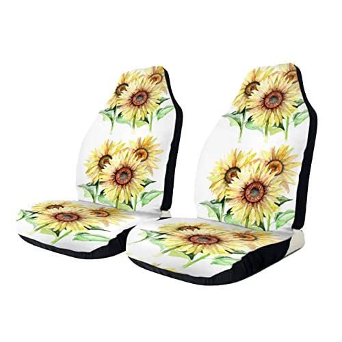 426 Protector De Asiento 52X138Cm, Tres Girasoles Fundas para Sillas De Coche Fácil De Limpiar Y Arreglar Funda Asientos para Delanteros para Camión, Camiones, Coche