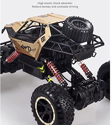 4WD Potente Todo Terreno RC Rock Crawler Coches Eléctricos De Radio Control Off Road RC Monster Trucks Juguetes, Coche De Control Remoto Coches RC De 2.4 Ghz Con 2 Baterías Para Niños Niños Niñas