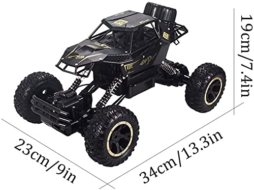 4WD Potente Todo Terreno RC Rock Crawler Coches Eléctricos De Radio Control Off Road RC Monster Trucks Juguetes, Coche De Control Remoto Coches RC De 2.4 Ghz Con 2 Baterías Para Niños Niños Niñas