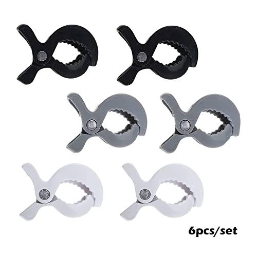 6 Piezas Clips para Cochecito Gancho para Cochecito Pinzas para Cochecito De Bebé Accesorios para Cochecitos Universal Ganchos Carrito Bebé, Durable Clips, Pinzas Toalla Playa, para Colgar Mantas