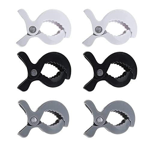 6 Piezas Clips para Cochecito Gancho para Cochecito Pinzas para Cochecito De Bebé Accesorios para Cochecitos Universal Ganchos Carrito Bebé, Durable Clips, Pinzas Toalla Playa, para Colgar Mantas