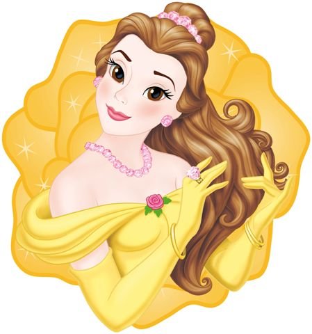 ABC Alfombra antideslizante de Disney Princesas – Bella Belle 67 x 67 cm