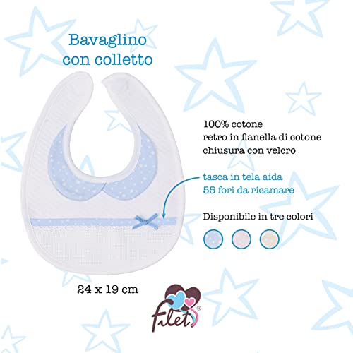 AGOFIL Babero con Cuello, Azul, One Size Baby-Boys