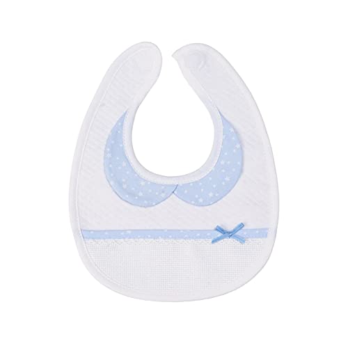 AGOFIL Babero con Cuello, Azul, One Size Baby-Boys