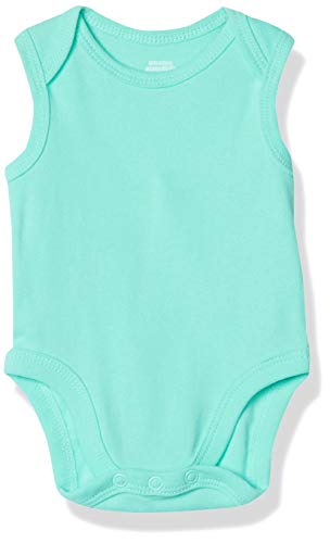 Amazon Essentials Body sin mangas de 6 paquetes, infant-and-toddler-layette-sets Bebé-Niñas, Multicolor (Solid Pink, Purple & Aqua), Neugeboren (Talla fabricante: NB)