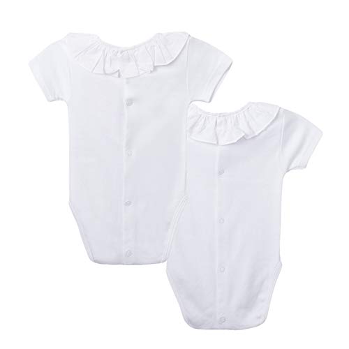 Amomí Body Cuello Batista Bebe-Unisex Pack de 2 Pcs 1-24Meses (18 Meses)