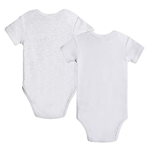 Amomí Body de Manga Corta Bebe - Ragalos Originales para Padres Primerizos Pack 2 Pcs Algodón 100% (3 Meses, Mamá)