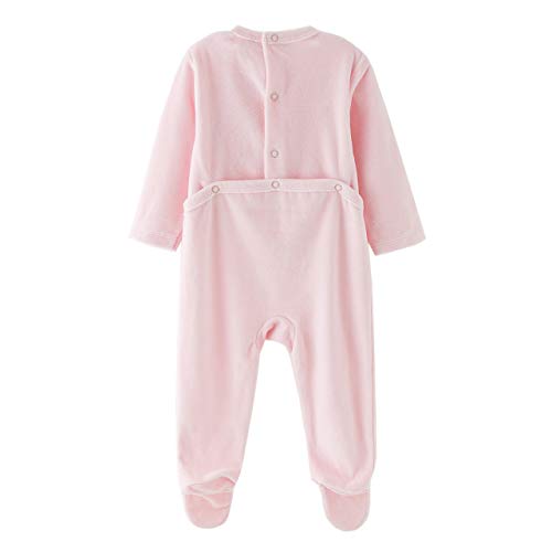 Amomí Pijama Bebe, Pelele Bebé Niña Manga Larga Terciopelo 0-24M (6 Meses, 71111+71117+A21041/6M)