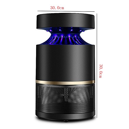 ANHPI Lámpara Anti-Mosquitos Hogar Mute Enchufe Interno Mosquito Repelente Mosquito Mosquito Artefacto Dormitorio Mosquito Trap Bug Zapper,Black