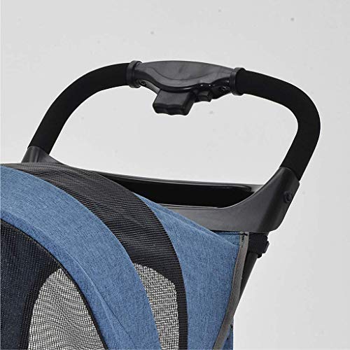 Ann-Pet stroller Carrito para Perros Cochecito para Mascotas, Multifunción Tres Ruedas Perrito Gato Mascota Carrito Viaje Mascotas Silla Paseo Frenos Traseros Máximo, para Peso 2-20 Kg Mascota