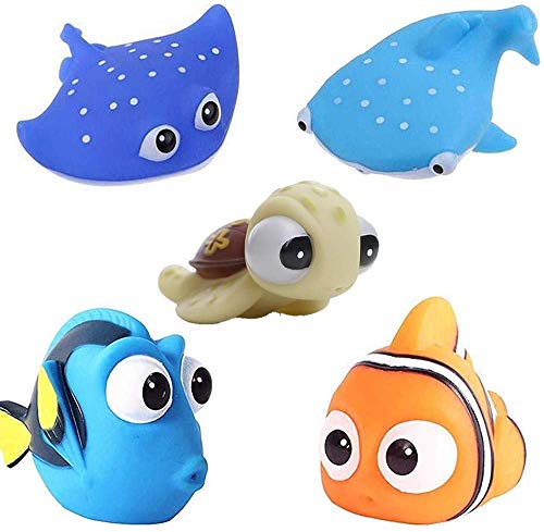 Anzmtos Juguetes de baño para niños Happy Underwater Story Water Spray Bath Baby Play Water Toys (4PCS)