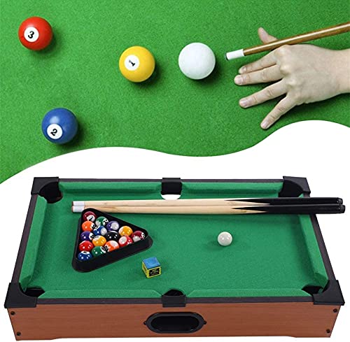 AOOF Conjunto de la Piscina Miniskirt de la Mesa de la Piscina Portable Billiard Snooker Table Juego Juego de Juguete con Accesorios, Minifetia Billar