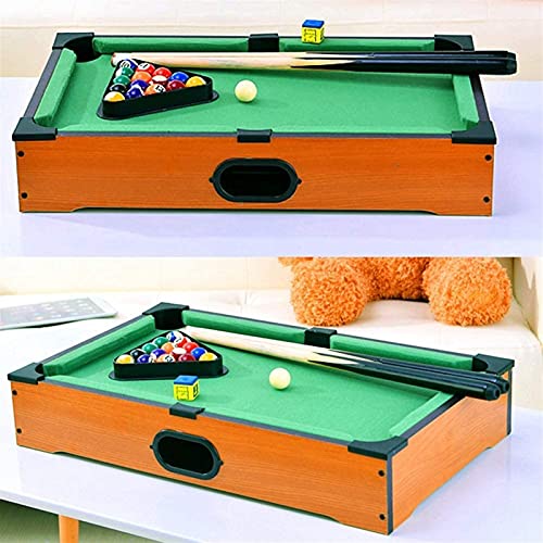 AOOF Conjunto de la Piscina Miniskirt de la Mesa de la Piscina Portable Billiard Snooker Table Juego Juego de Juguete con Accesorios, Minifetia Billar