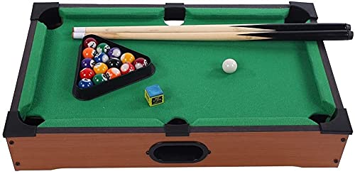 AOOF Conjunto de la Piscina Miniskirt de la Mesa de la Piscina Portable Billiard Snooker Table Juego Juego de Juguete con Accesorios, Minifetia Billar