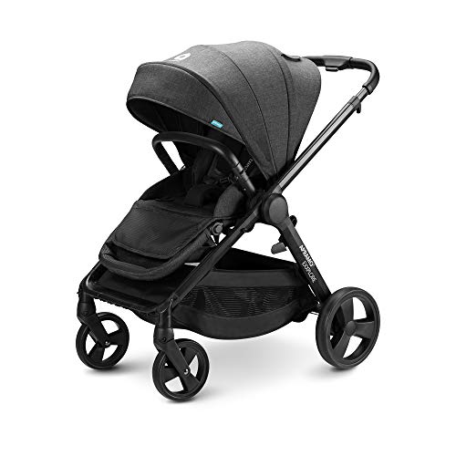 APRAMO EXXPLORE Bebé Silla de Paseo Reversible Infantil Multifuncional Carrito Plegable Compatible con Capazo y Bebé Silla de Coche (Negro)