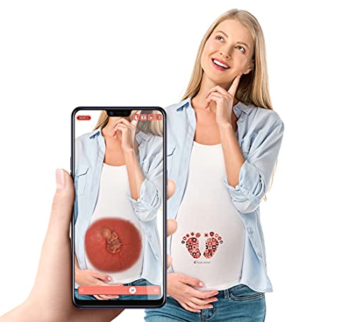 AR+ Body Planet, Welcome Baby, Camiseta Embarazada con Realidad Aumentada(XL)