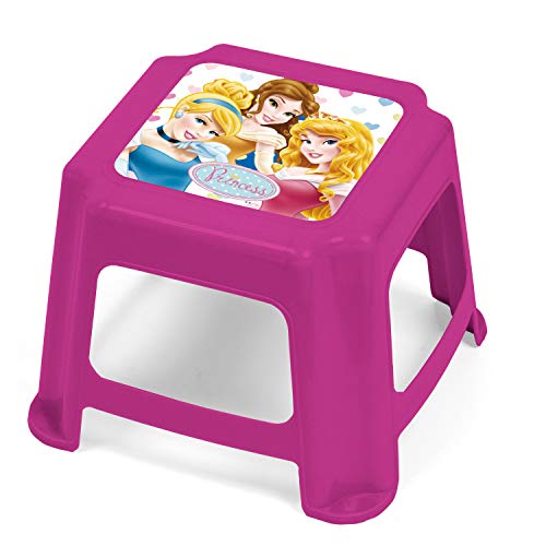 ARDITEX WD7972 Taburete de plástico de 27x27x21cm de Disney-Princesas