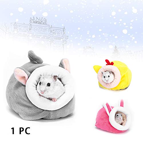 AYRSJCL 1pc Rosa Nido Cama del Animal doméstico Dormir erizos Suave Animales Pequeños Invierno portátil Easy Clean Conejillo de Indias de la Ardilla de Mezcla de algodón Lindo Caliente de la casa