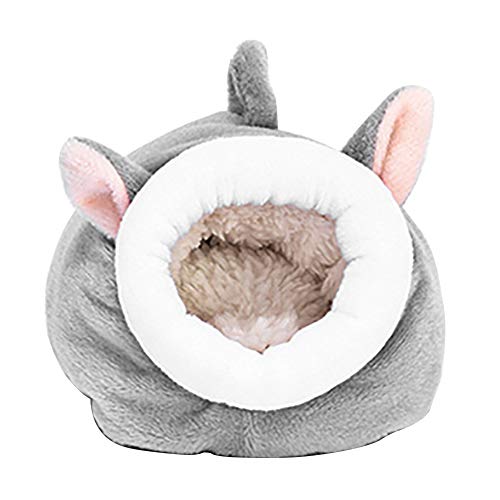 AYRSJCL 1pc Rosa Nido Cama del Animal doméstico Dormir erizos Suave Animales Pequeños Invierno portátil Easy Clean Conejillo de Indias de la Ardilla de Mezcla de algodón Lindo Caliente de la casa