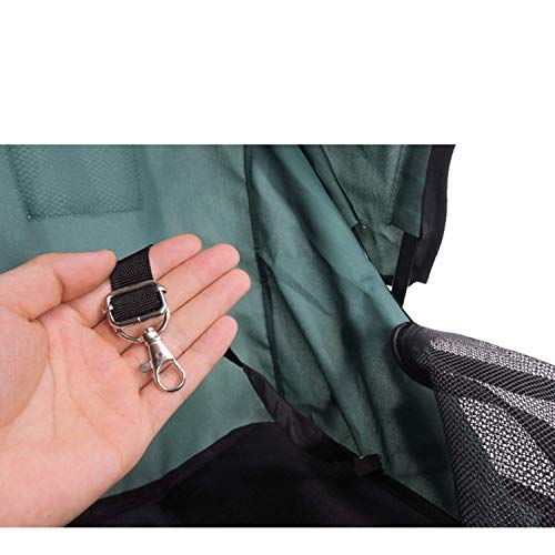 Baby Bites Cochecito de Viaje para Mascotas Seguro Cochecito Plegable portátil para Mascotas Perro Gato Cochecito Carrito Carro Jaula Cuatro Ruedas (Color: Verde)