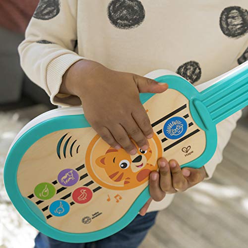 Baby Einstein, Hape Juguete musical de madera, Ukelele con tecnología táctil​ Magic Touch, música, sonidos de instrumentos y voces de animales, a partir de 6 meses, multicolor, 1 Unidad (Paquete de 1)