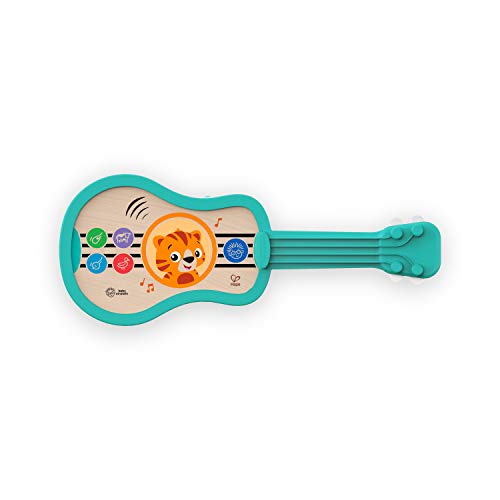 Baby Einstein, Hape Juguete musical de madera, Ukelele con tecnología táctil​ Magic Touch, música, sonidos de instrumentos y voces de animales, a partir de 6 meses, multicolor, 1 Unidad (Paquete de 1)