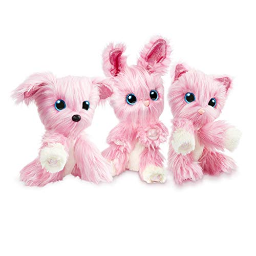 Baby Supplies HIL Scruff-A-Luvs Niño Mascota Gato Perro Conejo Peluche Desarrollar Un Baño Adorable Adopción Rescate Real Función Interactiva De Felpa Regalo Sorpresa Regalo De Cumpleaños, Rosado