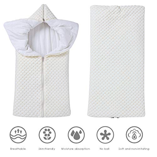 Baby Wrap Swaddle Manta de Punto Saco de Dormir Saco de Dormir Cochecito de Abrigo Suave Y Cálido para 0-12 Meses Bebés Unisex