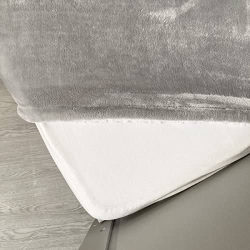 Babycalin - Set de 2 sábanas bajeras, Blanco 60x120 cm