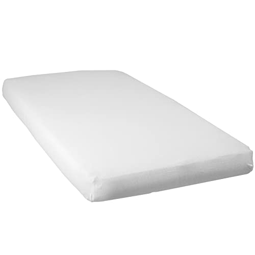 Babycalin - Set de 2 sábanas bajeras, Blanco 60x120 cm