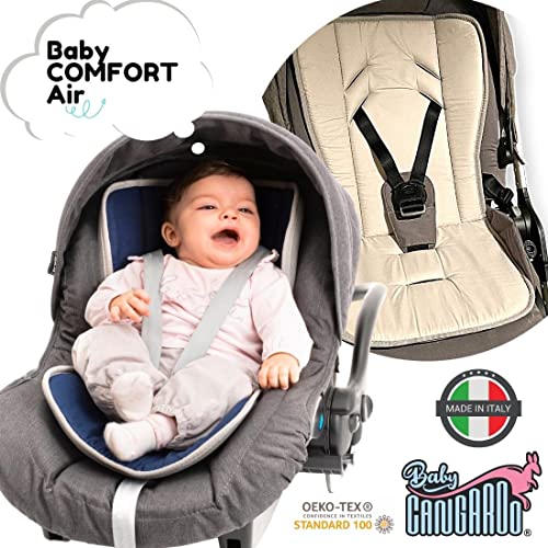 BabyCANGAROO® Cojín Bebe Colchoneta Silla Paseo Universal Transpirable y Asiento de Carro