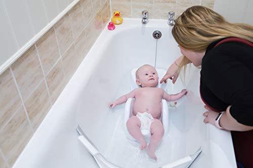 BabyDam Soporte de baño para bebé, color blanco