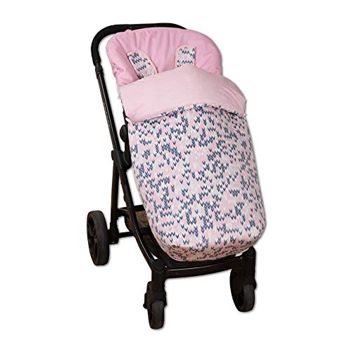 Babyline Game - Saco de silla con manoplas, unisex, color rosa