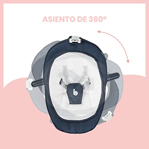 Babymoov A012436 - Swoon Air - Tumbona alta 360° ajustable en 1 clic