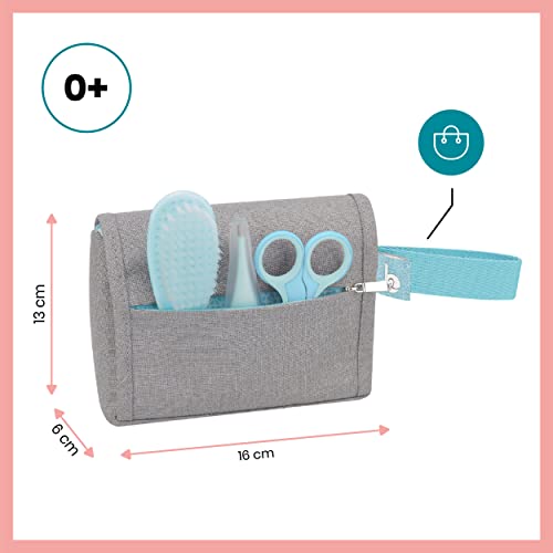 Babymoov Neceser de cuidados del bebé, 6 accesorios, con termómetro digital para bebés