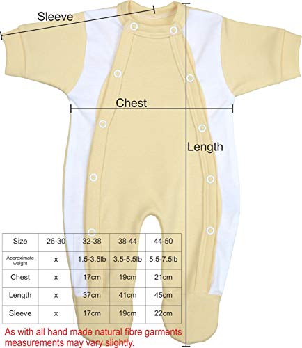 Babyprem Bebé Prematuro Pijama Mameluco Ropa Niñas Niños Little Fighter 44-50cm Turquesa