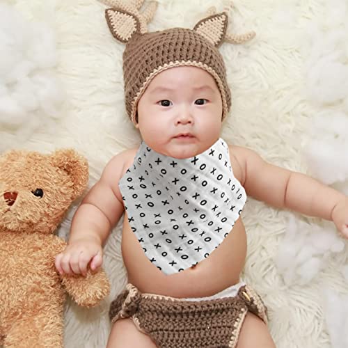 Balacoo 4 PCS Baby Bandana Drool Bibs Cotton Baby Comer Delantal Saliva Toalla Burp Ropa para La Alimentación de La Dentición Regalo de Registro