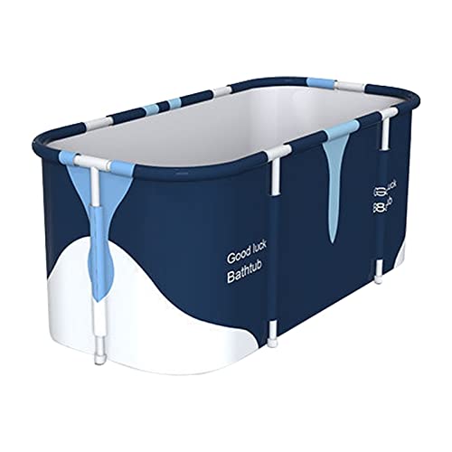 Bañera portátil, bañera plegable, barril de baño de plástico SPA, bañera móvil extra grande para niños adultos de 120 cm