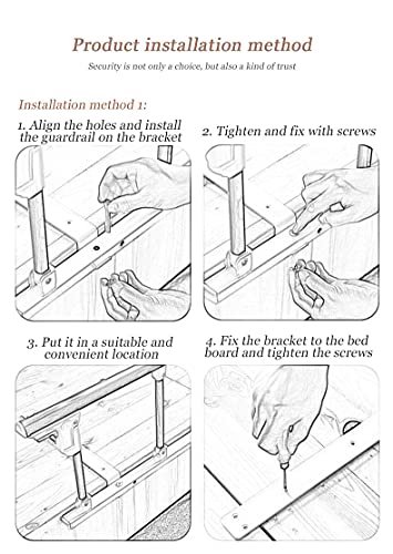 Barandilla de protección de Cama para Adultos Mayores, Plegable, manija de Asistencia para Adultos, barandilla de Cama para discapacitados, Barra de Parachoques de Agarre de Metal para hospit