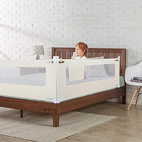 Barrera Seguridad Niños Cama, Barandilla Cama Niño Safety 1St Barrera de Seguridad Barrera de Cama Portátil Barrera de Cama Ajustable Rejilla de Protección Barandilla de Seguridad Protección 200x68cm