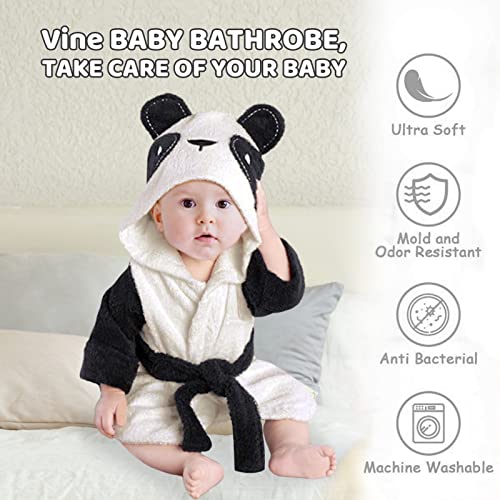 Bebé Albornoz con Capucha Niños Niñas Pijama Ropa de Dormir para Infantil 12-24 Meses,Blanco