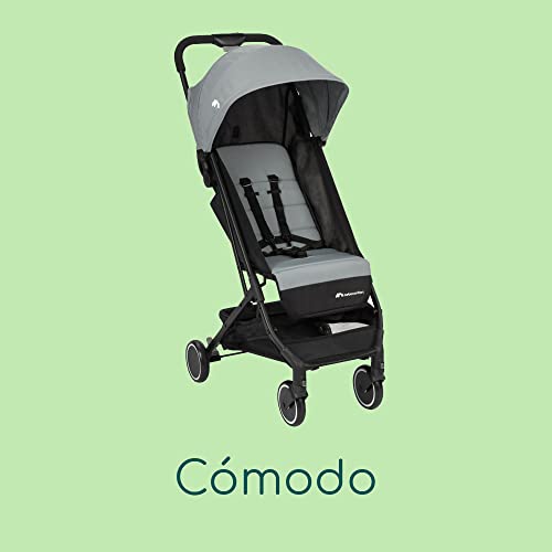 Bebe Confort Soko Silla de paseo ligera y compacta, sólo 5,6 kg, reclinable en posición horizontal para recién nacidos, plegable con una sola mano, para niños de 0 a 15 kg, color, Shadow Block (gris)