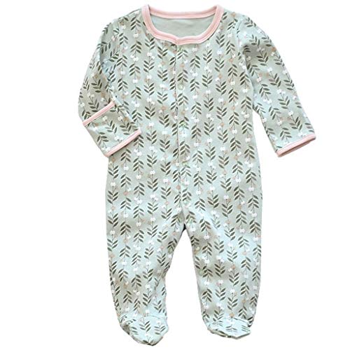 Bebé Niños Niñas Mono Mameluco de Manga Larga Body Algodón Peleles Comodo Pijama Regalo de Recien Nacido, Pack de 3, 0/3 Meses