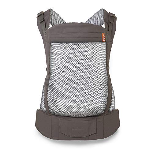 Beco Portabebés para Niños Pequeños - Mochila Portabebés para infantes de 20 a 60 libras diseñada para cargar niños pequeños con asiento extra amplio (Cool Grey Mesh)