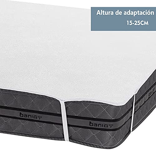 Bedecor Algodón Protector Colchón Cuna,Cubre Colchón Bebé,Impermeable y Transpirable, Hipoalergénico - 70 x 140 cm