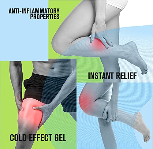 Belle Azul Cool Legs - Gel de Alivio Instantáneo para Piernas Cansadas y Doloridas - Mejora Circulación y Malestar Muscular - Efecto Frío Antiinflamatorio con Bolsa de Gel - Hecho en España / 100ml