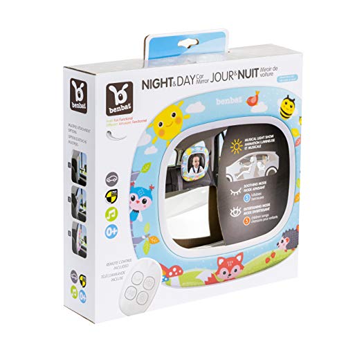 Ben Bat Night & Day Mirror Forest Fun - Espejos para asientos traseros, unisex