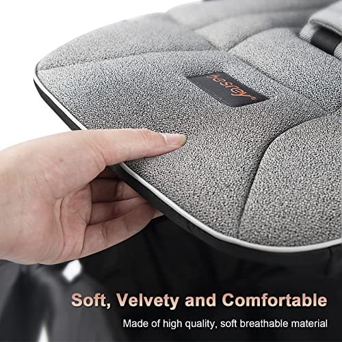 besrey Silla de Paseo Ligera, Plegado Automatico Carrito，Capota Desplegable para Niños, Gris