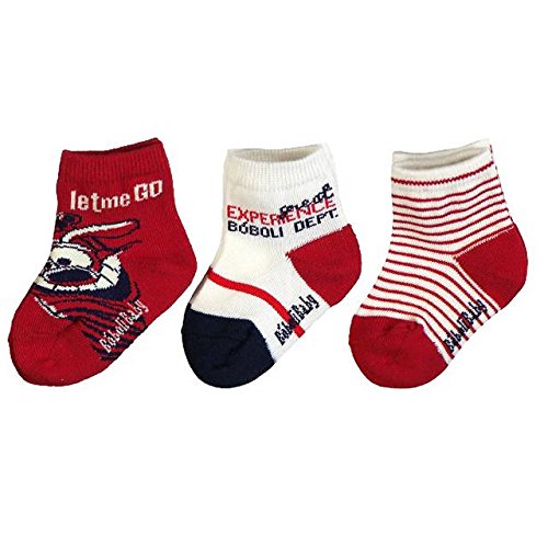 Boboli Only Red Pack de tres Medias multicolor 18 meses