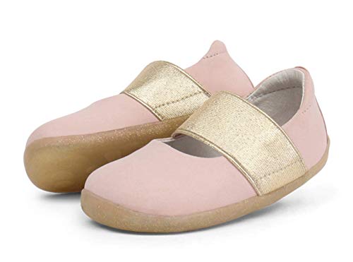 Bobux Step Up Delight Mercedita_Primeros Pasos - Una Merceditas en Piel de Suela Flexible (Blush Shimmer, Numeric_18)